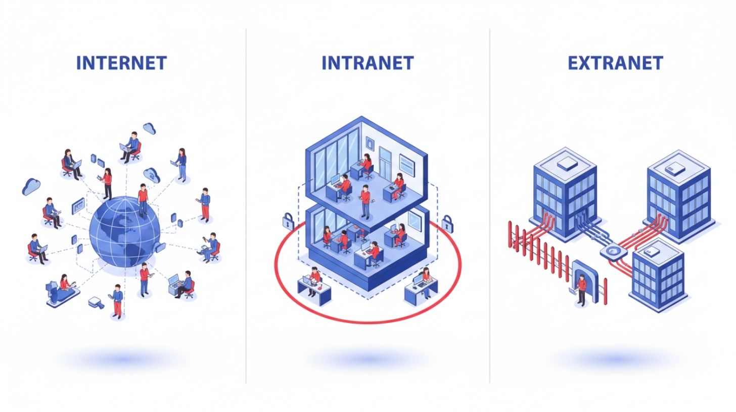 Diferencias clave entre Internet e Intranet: Qué son y para qué sirven